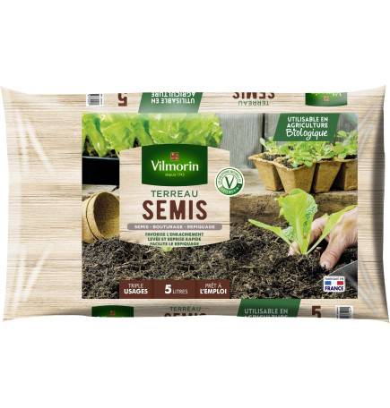 Terreau semis bouturage repiquage sac de 5 litres