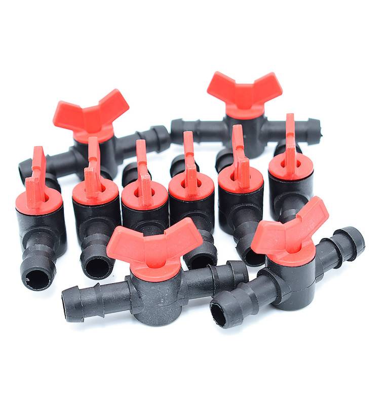 Set of 10 mini fluted valves 16x16 for micro irrigation