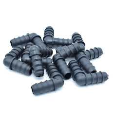 Lot de 10 coudes cannelés 16x16 pour micro irrigation