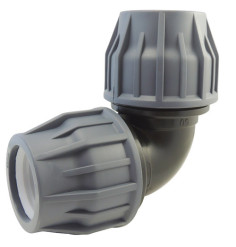 90 ° compression elbow for pool hose