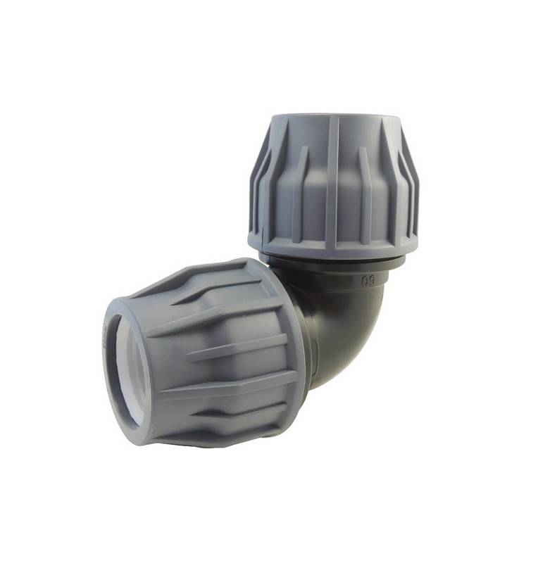 90 ° compression elbow for pool hose