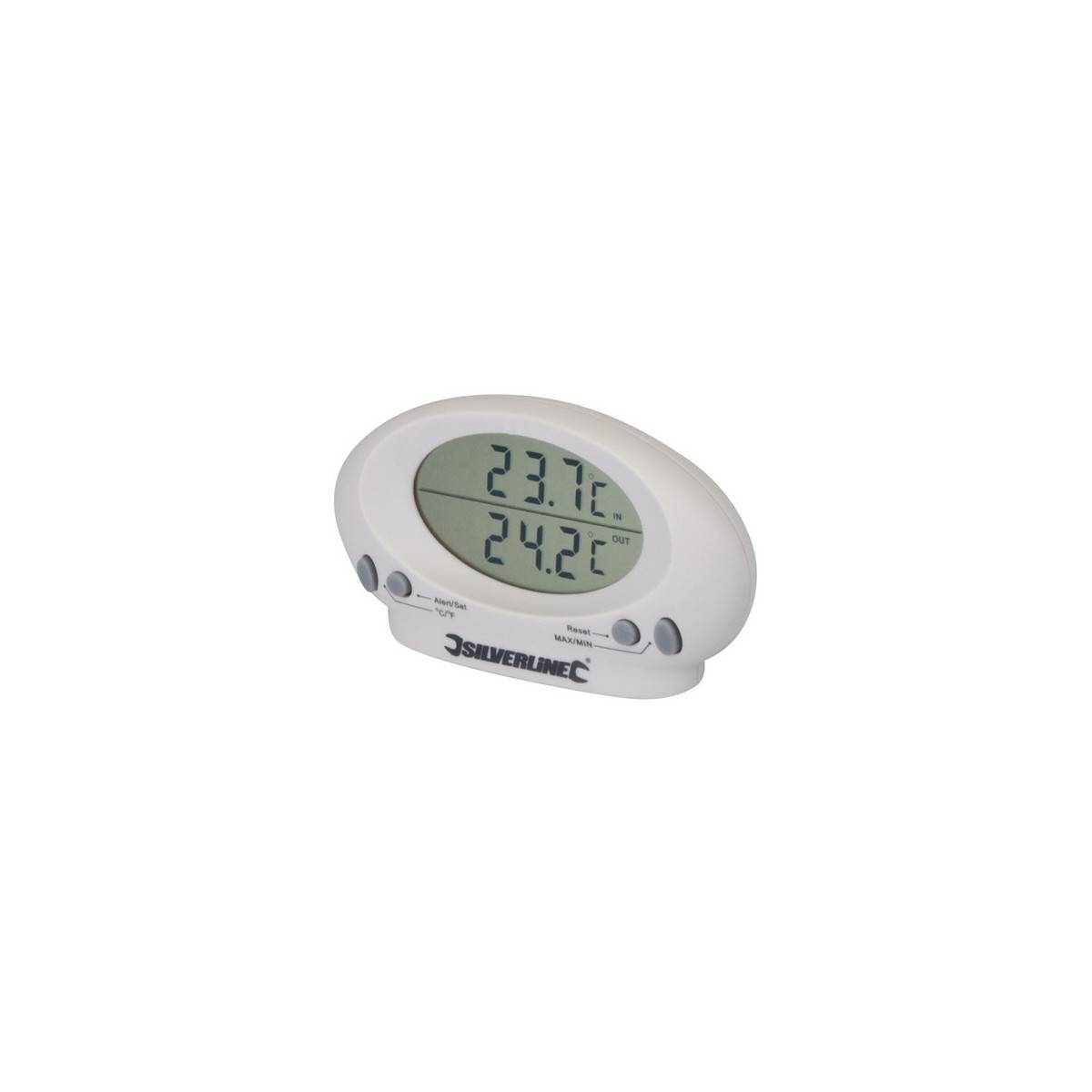 Indoor / outdoor thermometer -50 ° C to + 70 ° C silverline 675133