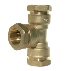 Tee equal to 90 ° compression in brass