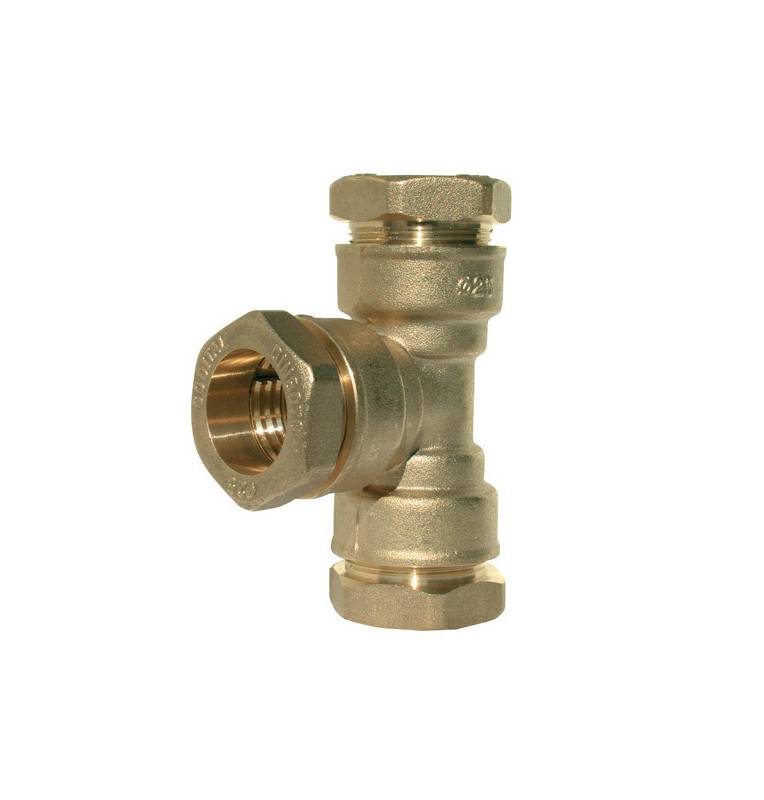 Tee equal to 90 ° compression in brass