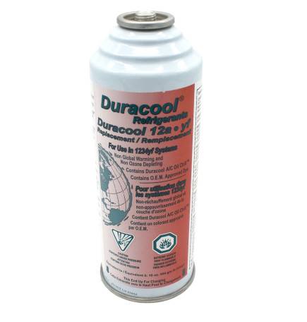 Duracool 12a-yf can, replaces HFO 1234yf refrigerant