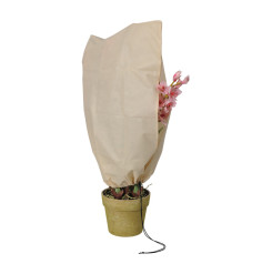 Housse d'hivernage et de protection pour plantes 100x80cm avec fermeture glissière - lot de 2