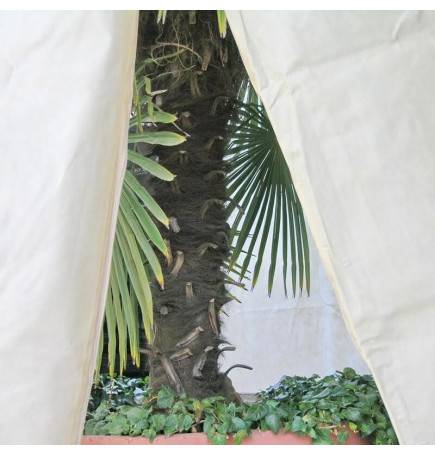 Housse d'hivernage et de protection pour plantes 250x350cm avec fermeture glissière