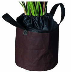 Frost protection bag L Ø 55 x 45 cm brown for plants in pots