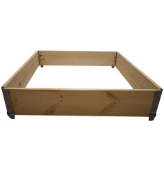 Kitchen garden square natural wood 600x600mm