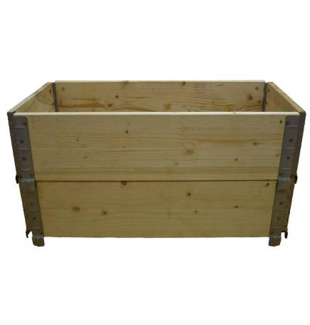 Square vegetable garden in natural wood 800x400mm