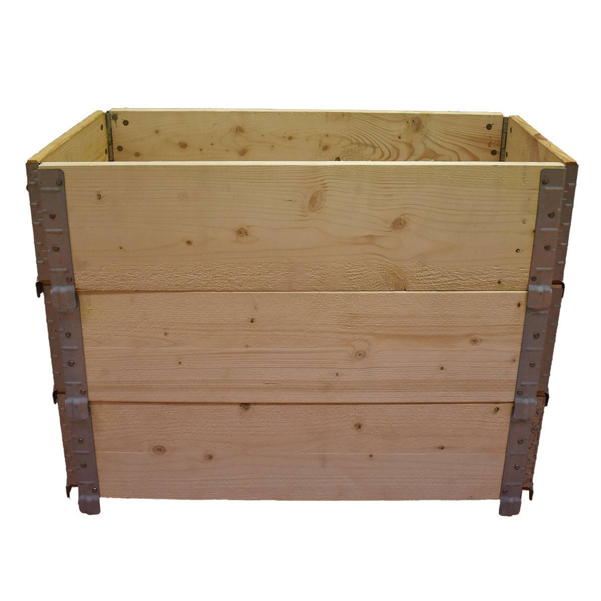 Square vegetable garden in natural wood 800x400mm height 390mm