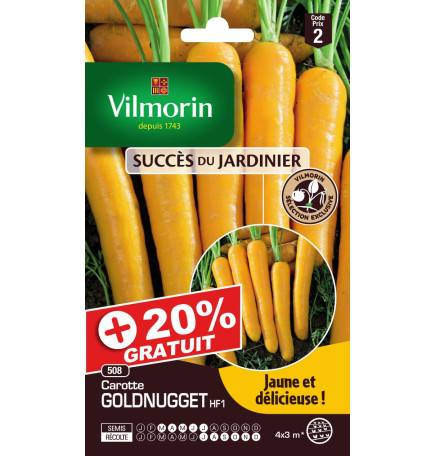 Sachets graines carottes Goldnugget HF1