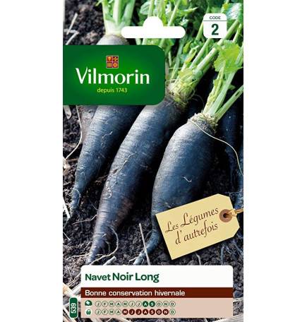 Sachet graines Navet Noir Long