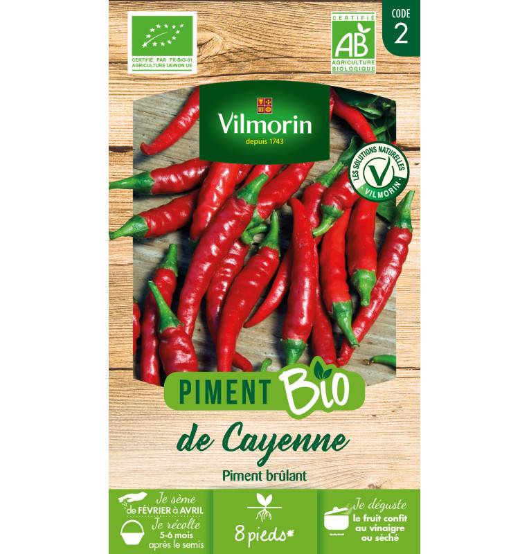 Sachet graines Piment de Cayenne BIO