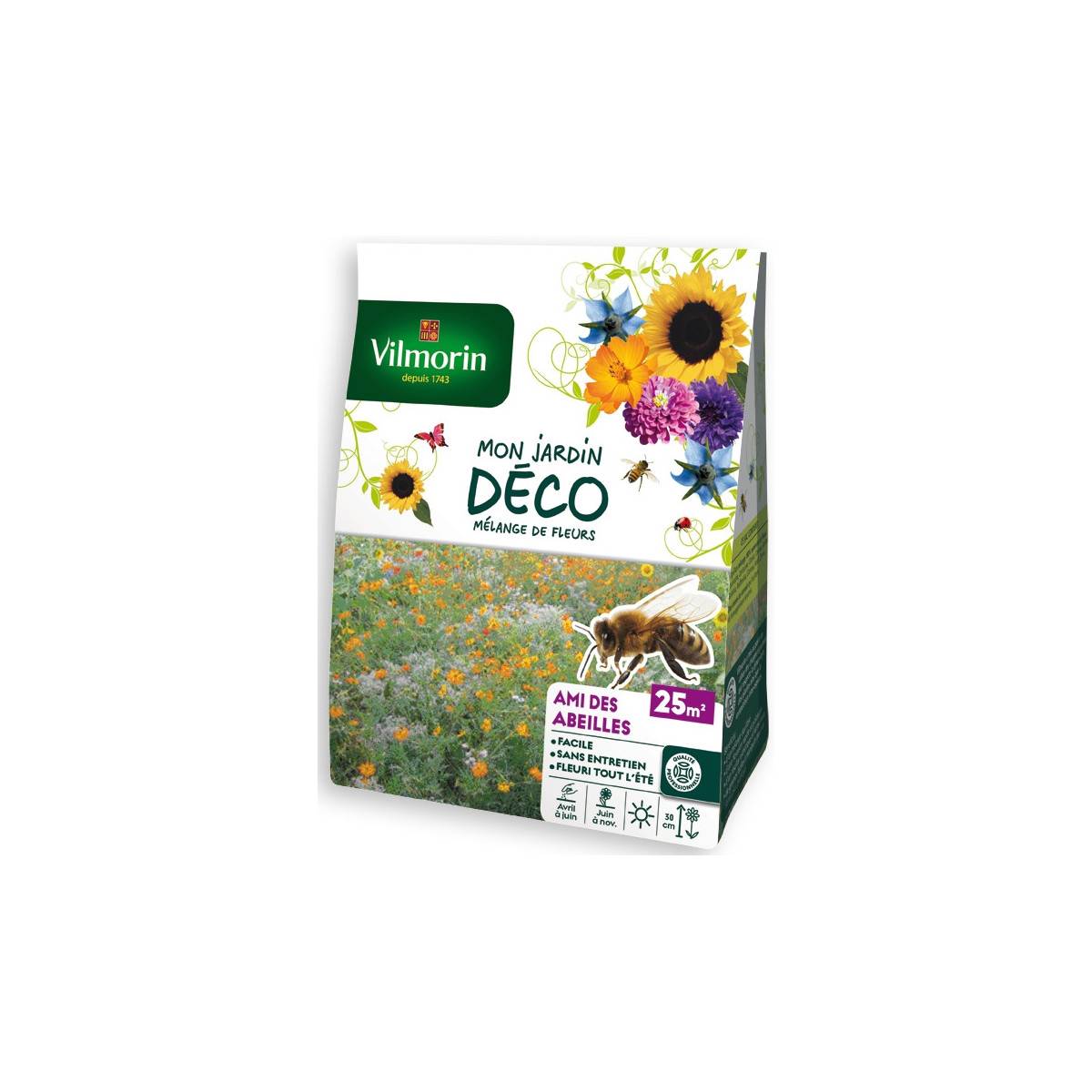 Sachet graines Mélange de fleurs Ami des Abeilles 25m2