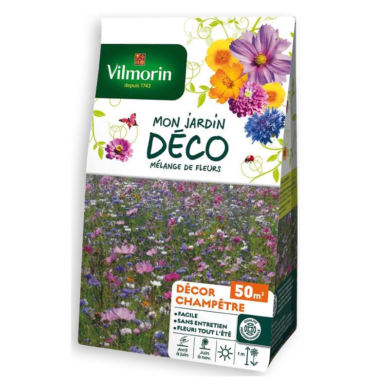 Sachet graines Mélange de fleurs Champetre 50m2