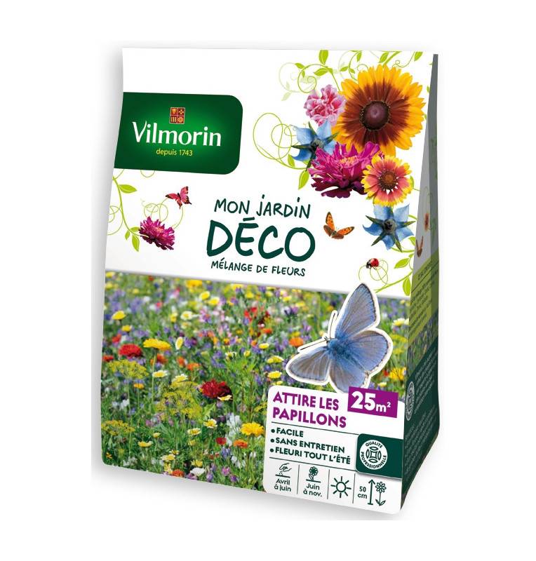 Sachet graines Mélange de fleurs Coin des Papillons 7m2