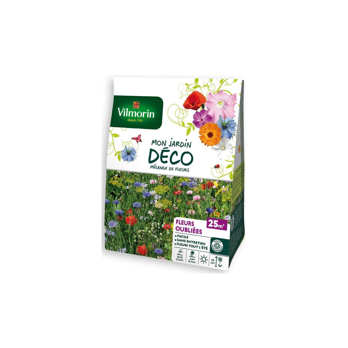 Sachet graines Mélange de fleurs - Fleurs oubliées 25m2