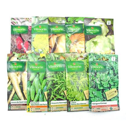 Pack de 10 sachets de graines légumes d'autrefois