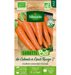 Sachet graines Carotte de Colma à coeur rouge 2 - BIO