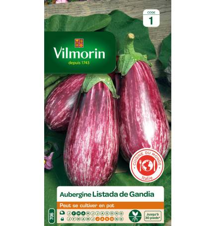 Sachet graines Aubergine Listada de Gandia