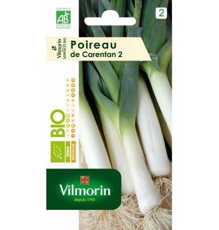 Sachet graines Poireau de Carentan 2 BIO