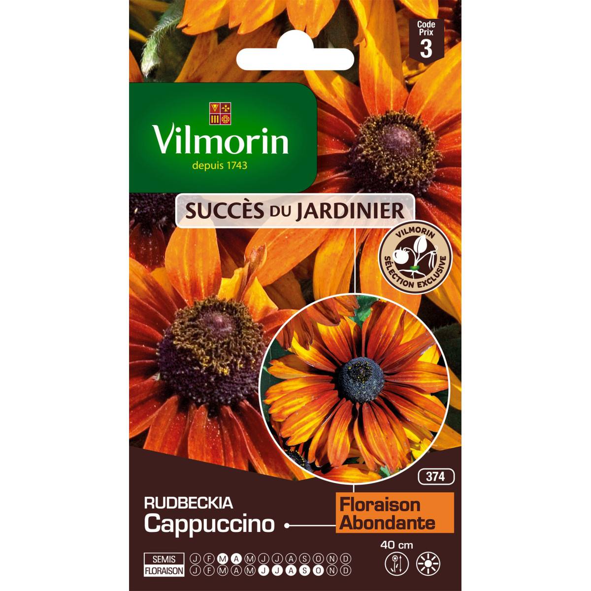 Sachet graines Rudbeckia Cappuccino