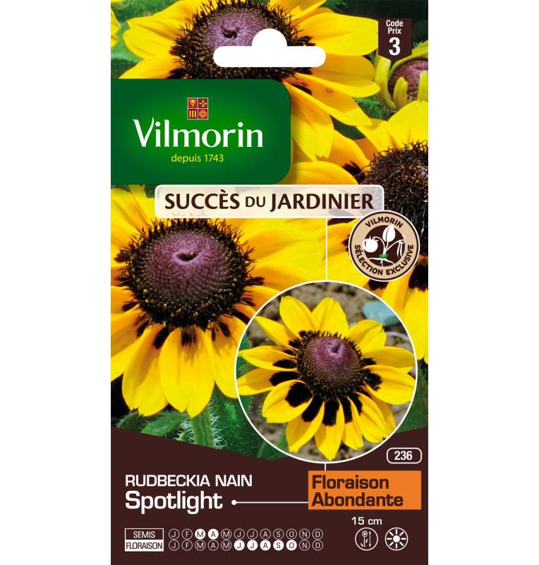 Sachet graines Rudbeckia nain spotlight