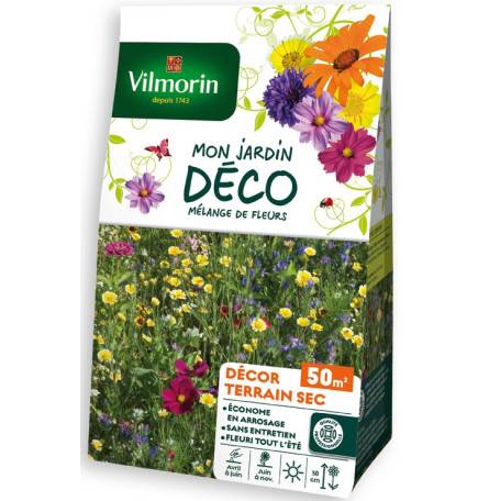 Sachet graines Mélange de fleurs Décor Terrain Sec 50m2