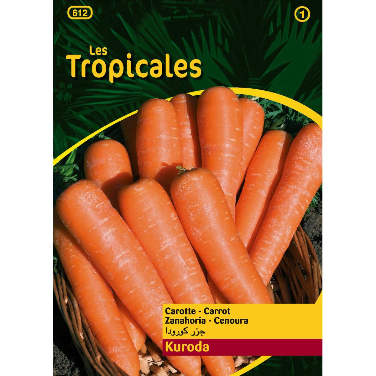 Sachet graines LES TROPICALES - Carotte Kuroda