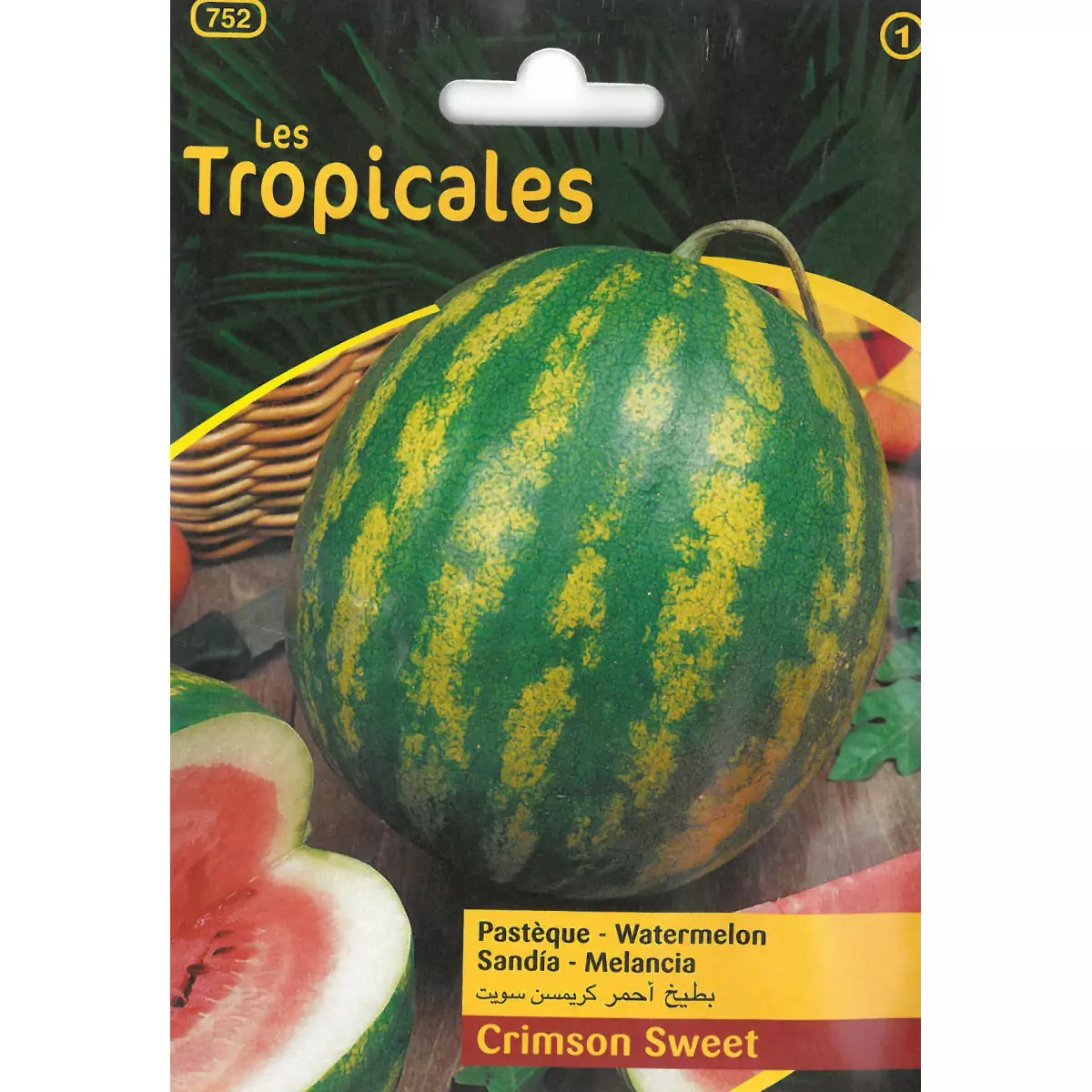 Sachet graines LES TROPICALES - Pastèque Crimson Sweet