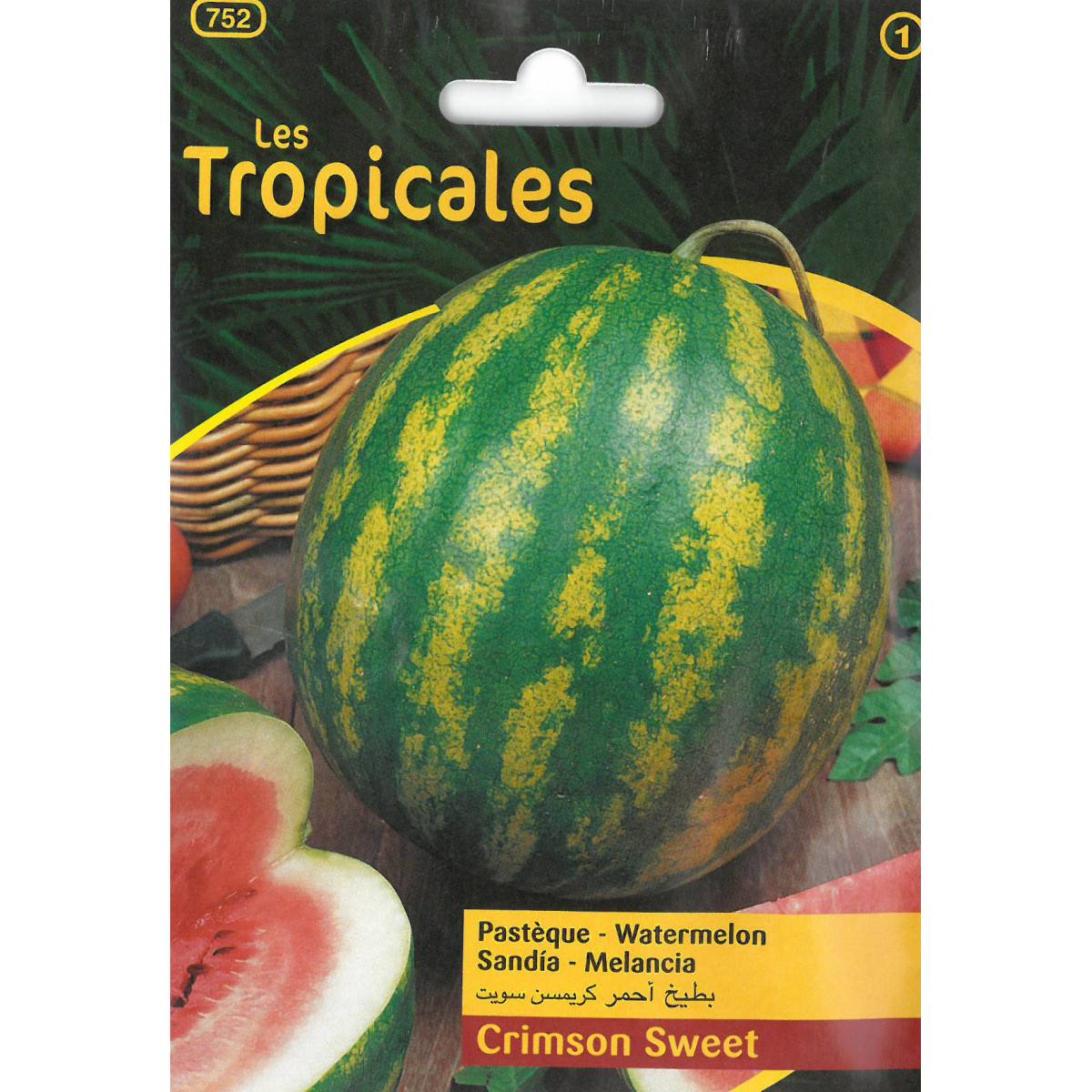 Sachet graines LES TROPICALES - Pastèque Crimson Sweet