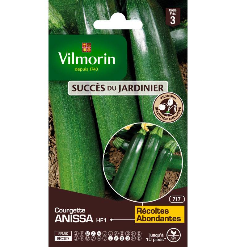 Sachet graines Courgette Anissa HF1