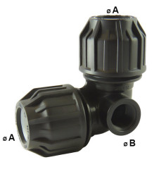 90 ° elbow compression adapter - female connection for sprinkler