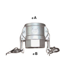 Raccord camlock femelle - filetage femelle BSP en inox