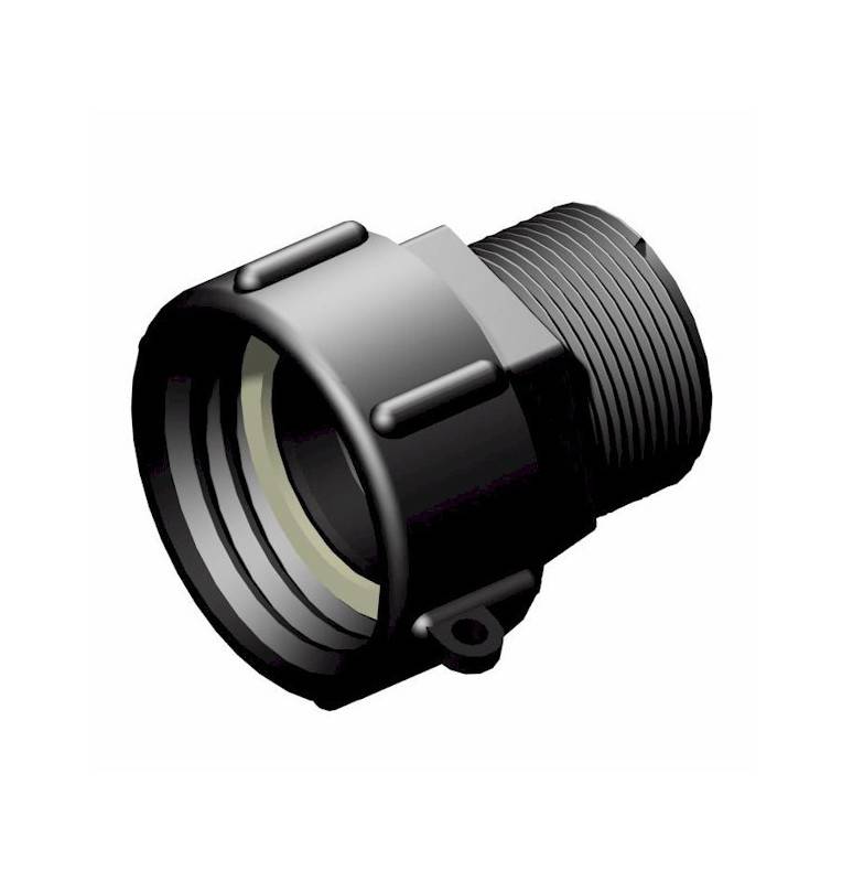 Product sheet 2 "S60x6 female fitting - male 1-1 / 2" gas thread