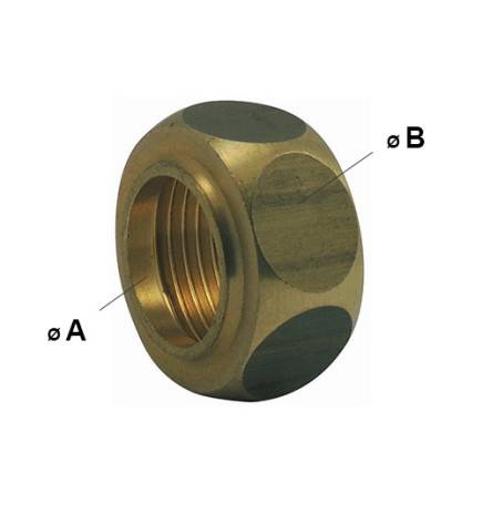 Ecrou pour collet battu sans joint fibre