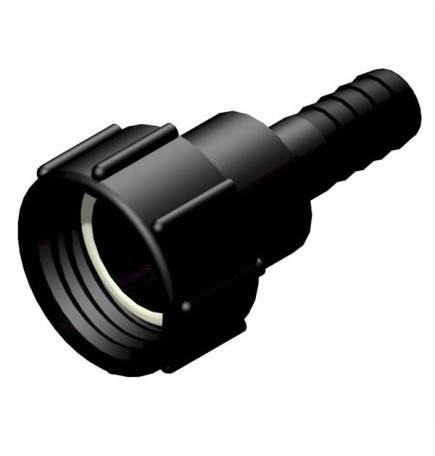 Product sheet 2 "female connector S60x6 - straight fluted male Ø 25mm