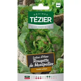 semillas de lechuga Rougette bolsa de Montpellier