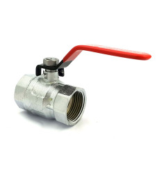 Female brass chrome plated ball valve 1 inch