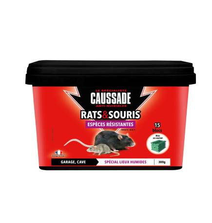 Raticide Rats & Souris –Espèces Résistantes, seau de 300grs ( 15 x 20grs )