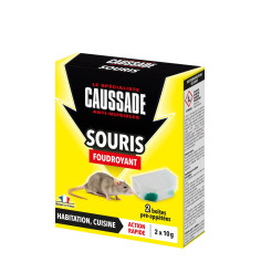 Souricide Souris - Poste Pré Appât foudroyant 20 grs ( 2 x 10 grs )