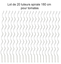 Tuteur spirale 180cm en acier galvanisé