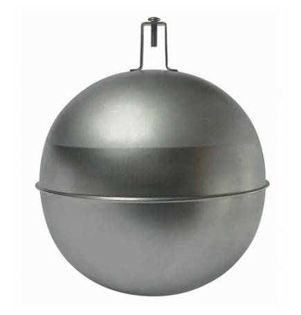 Boule inox pour robinet flotteur à tige plate