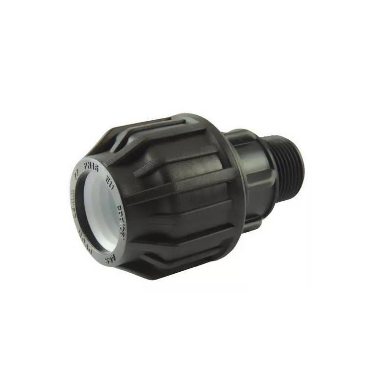 Compression fitting with BSP male thread