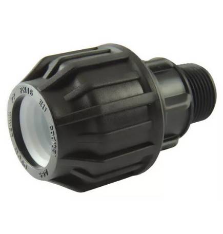 Compression fitting with BSP male thread