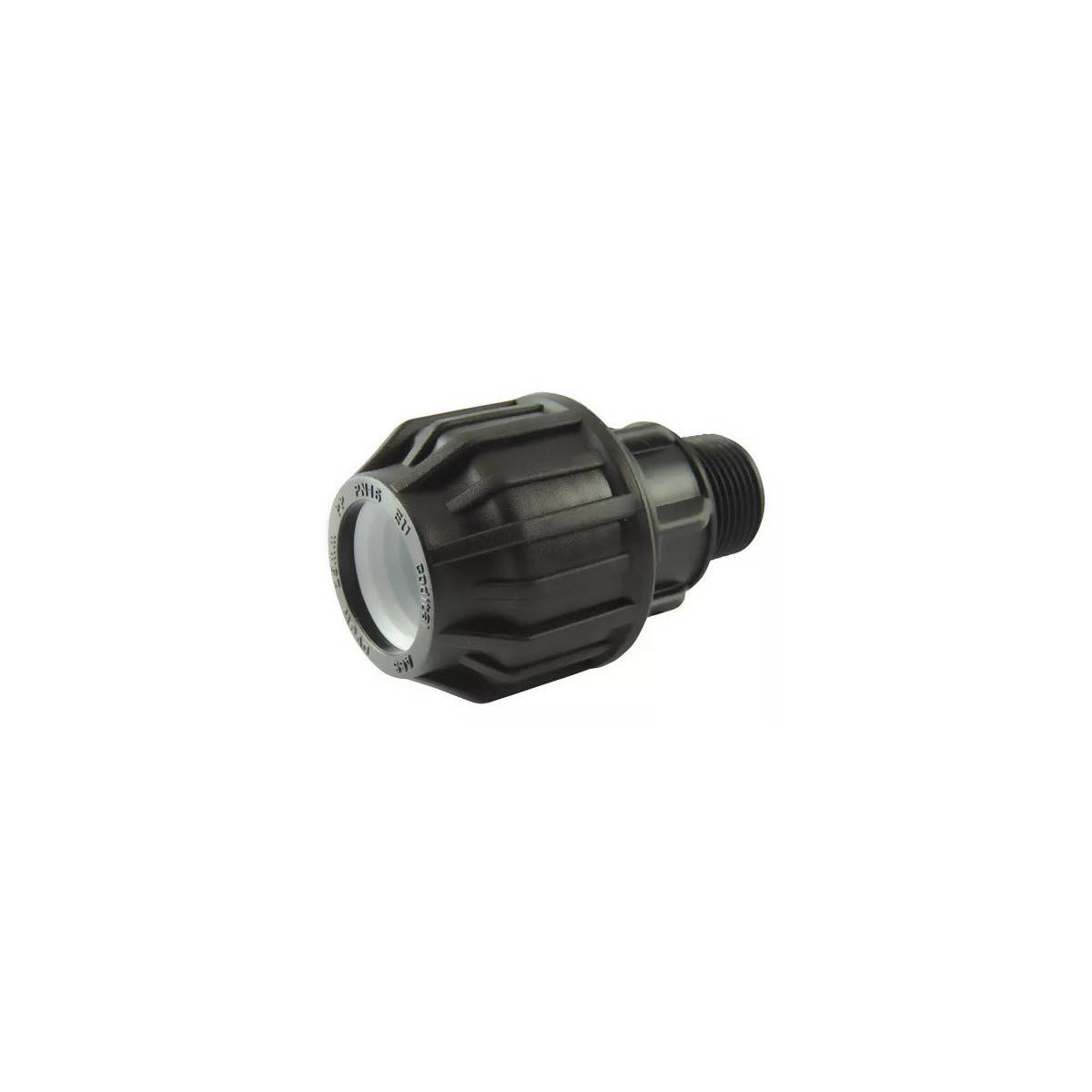 Compression fitting with BSP male thread