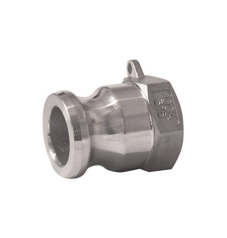 Male Camlock coupling - female threaded stainless steel - Type A