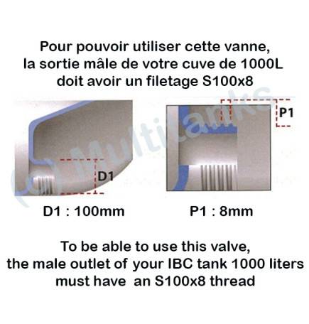 Valvola a farfalla 3 pollici 90 millimetri S100x8