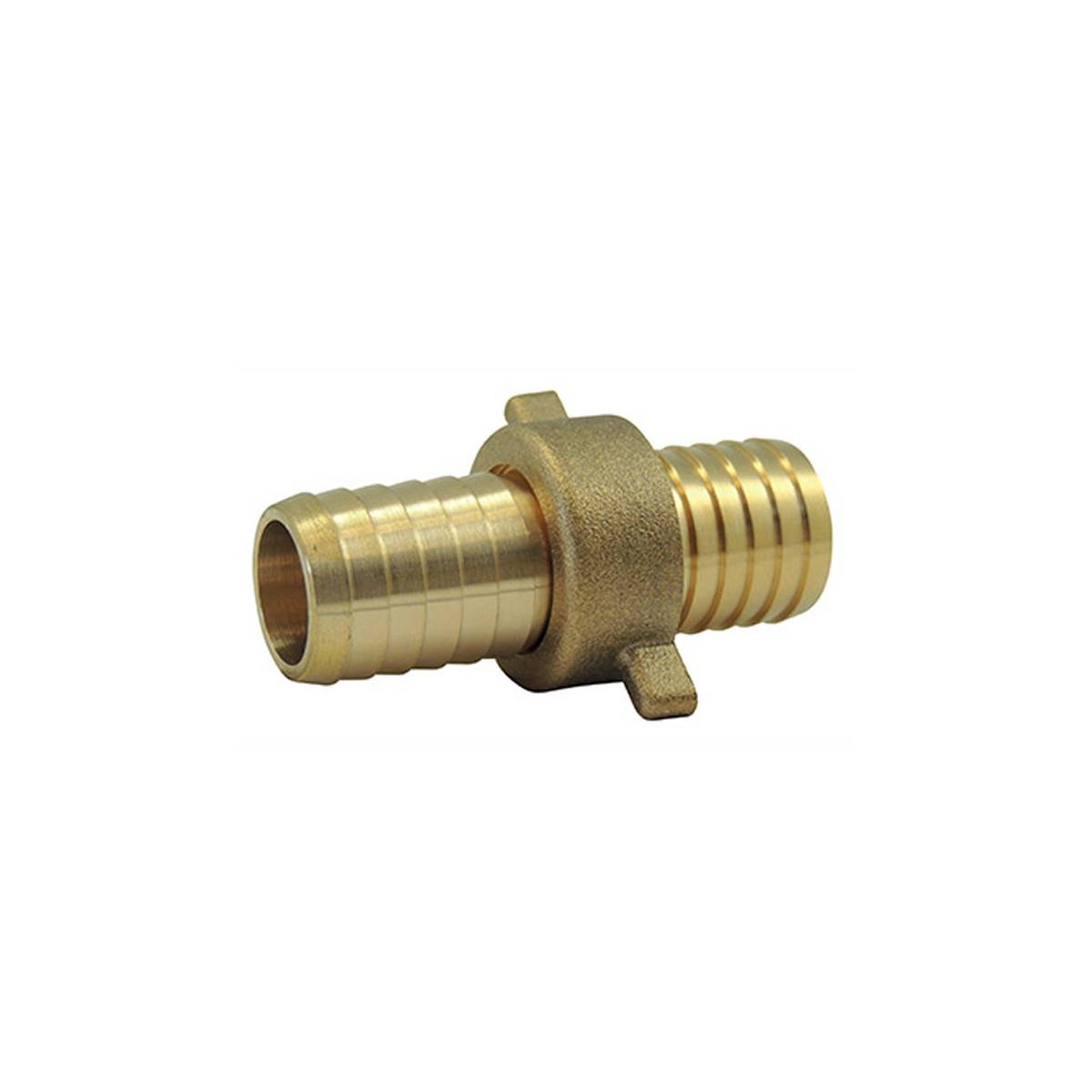 Splined Fittings: 2 Piece Swivel Connection with Elastomer Gasket Brass Wing Nut